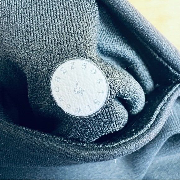 Lululemon Power Lines Crop Leggings Mesh Panels Black Meisai Black White Size‎ 4 - Picture 10 of 12